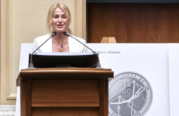 Nadia Comăneci, după ce Banca Națională a omagiat-o: „Acel 10 a fost obținut într-un moment în care sportul era singura lumină pentru români”