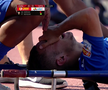 DINAMO - VOLUNTARI. FOTO A părăsit terenul în lacrimi după o lovitură dureroasă, fără minge!