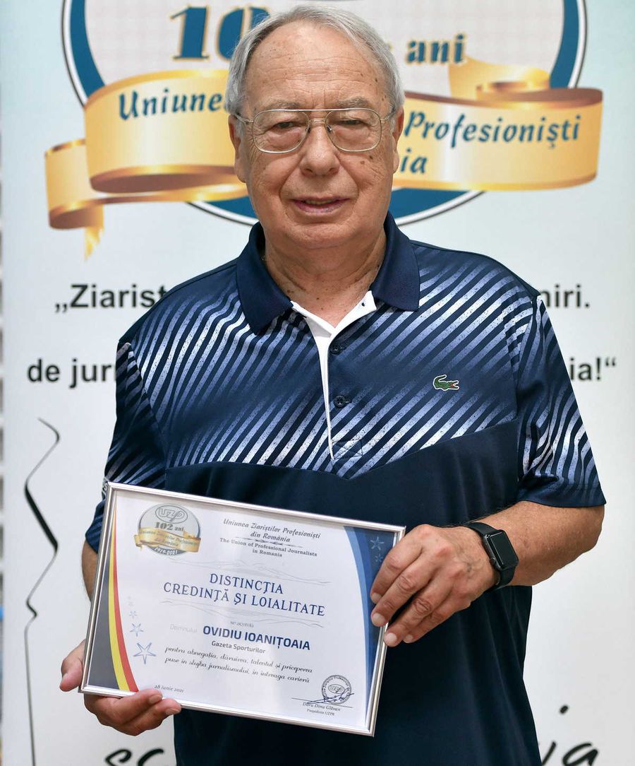 Ovidiu Ioanițoaia a fost premiat de „Ziua Ziaristului Român”: „Un compliment adresat întregii prese sportive”