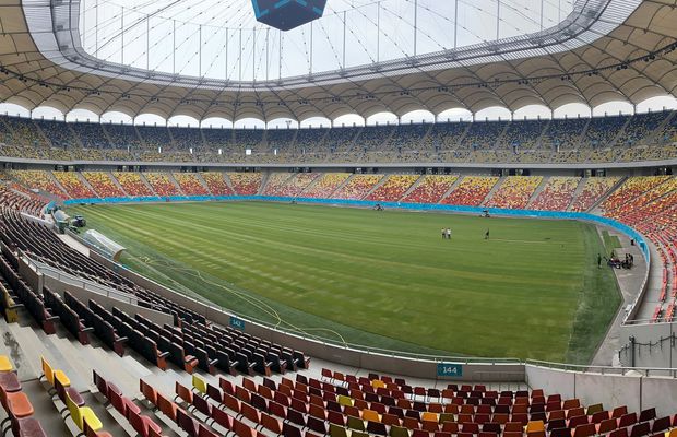 GSP.RO a intrat pe Arena Națională în ziua în care s-au finalizat lucrările la noul gazon » Cum arată terenul de 500.000 de euro