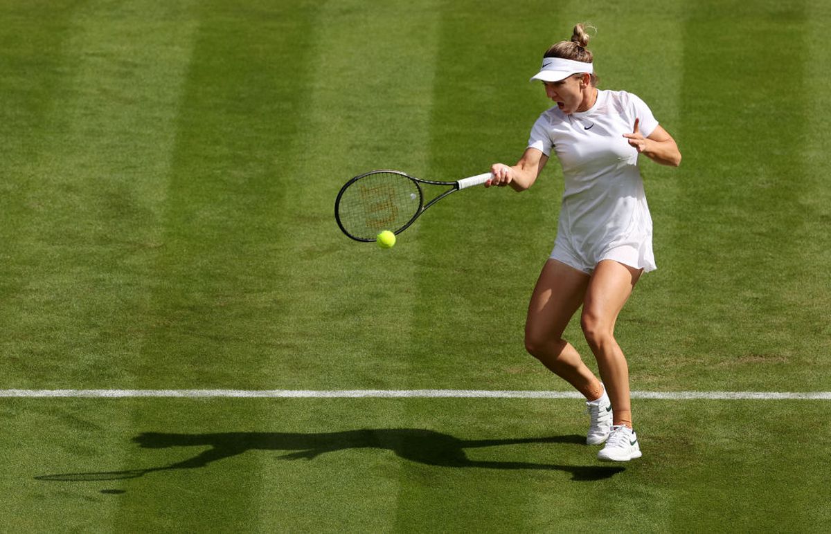 Simona Halep a făcut show la Wimbledon » A câștigat un punct după o lovitură spectaculoasă