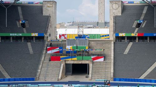 Poarta Maraton a Stadionului Olimpic din Berlin, locul unde polițiștii se adunau ca să vadă meciurile / Foto: Bild