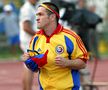 Leonard Doroftei și o imagine de colecție din arhiva Gazetei Sporturilor, în tricoul primei reprezentative