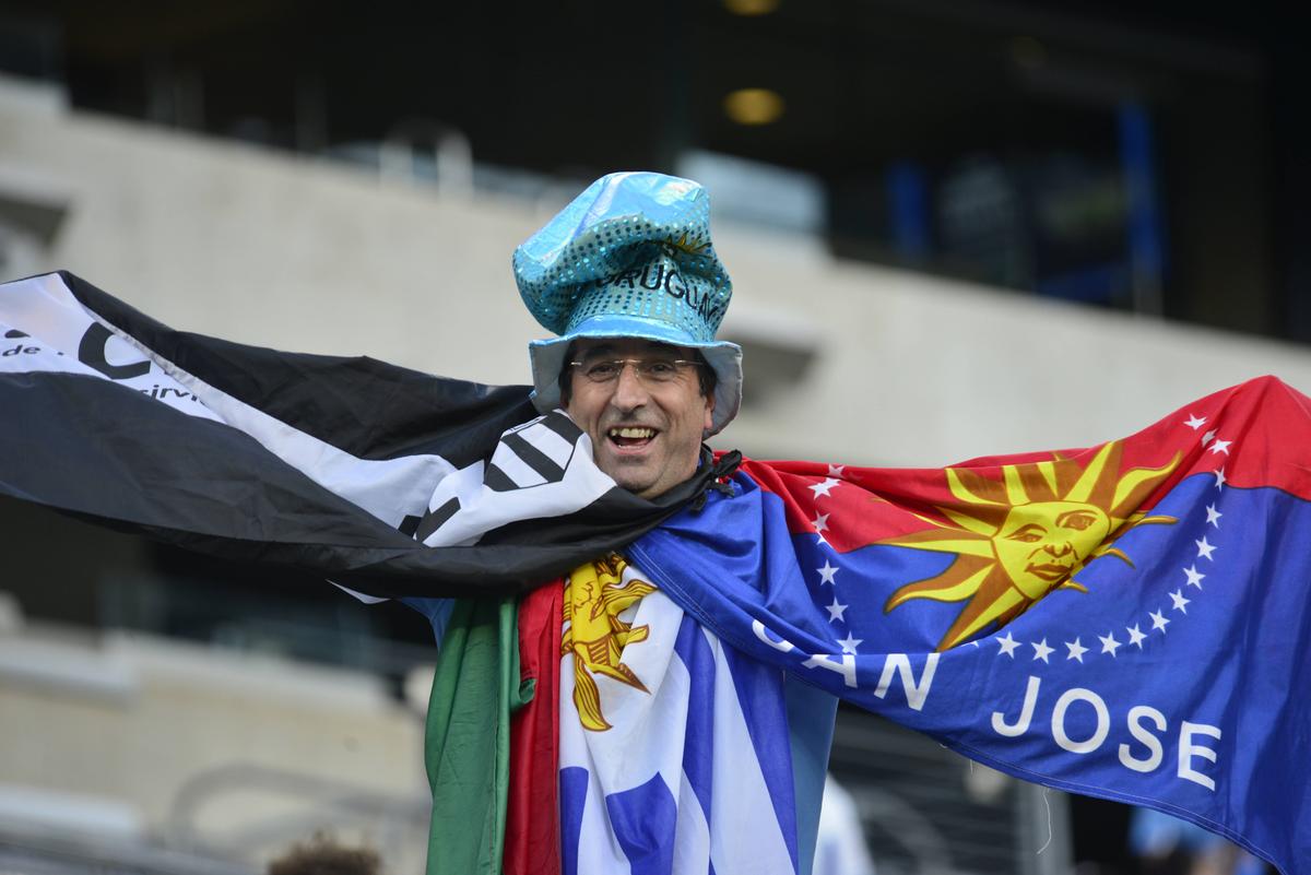 Fanii din Uruguay fac spectacol la Copa America