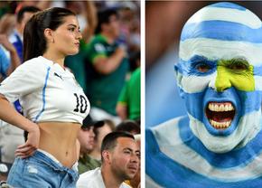 Credeați că le-ați văzut pe toate la Euro? Fanii din Uruguay sunt la alt nivel: mixt de frumusețe și culoare