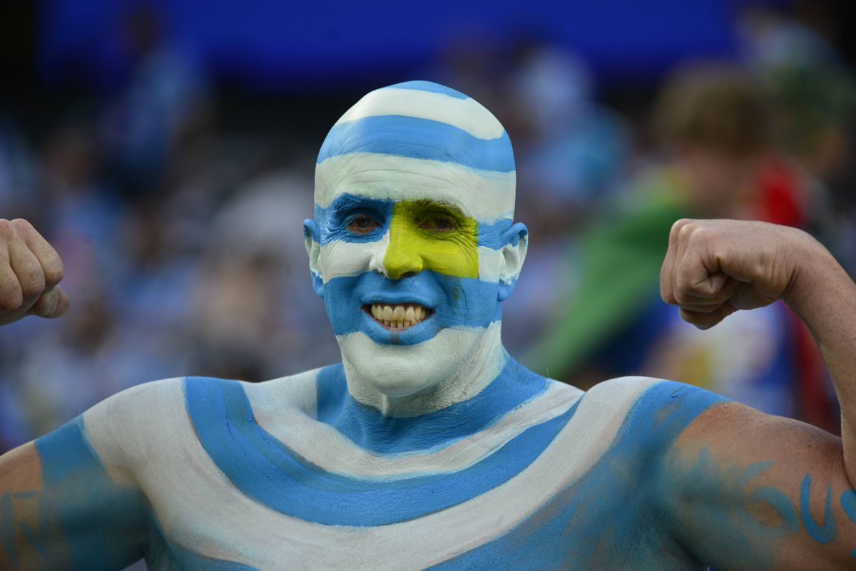 Fanii din Uruguay fac spectacol la Copa America