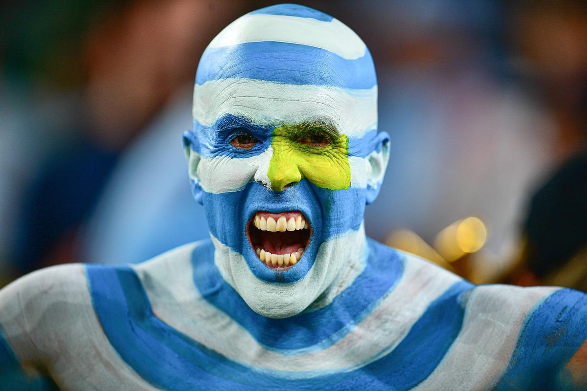 Fanii din Uruguay fac spectacol la Copa America