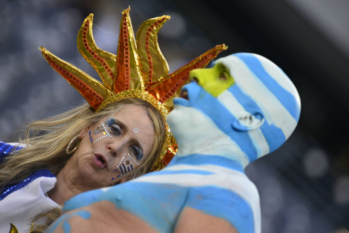 Fanii din Uruguay fac spectacol la Copa America