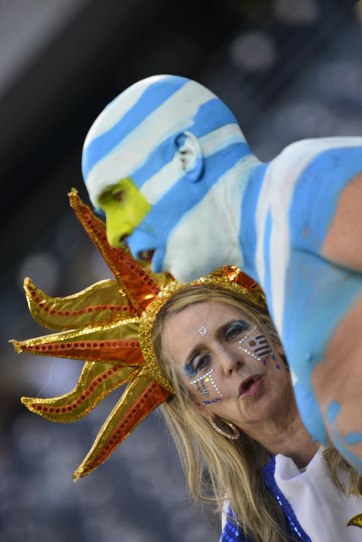 Fanii din Uruguay fac spectacol la Copa America
