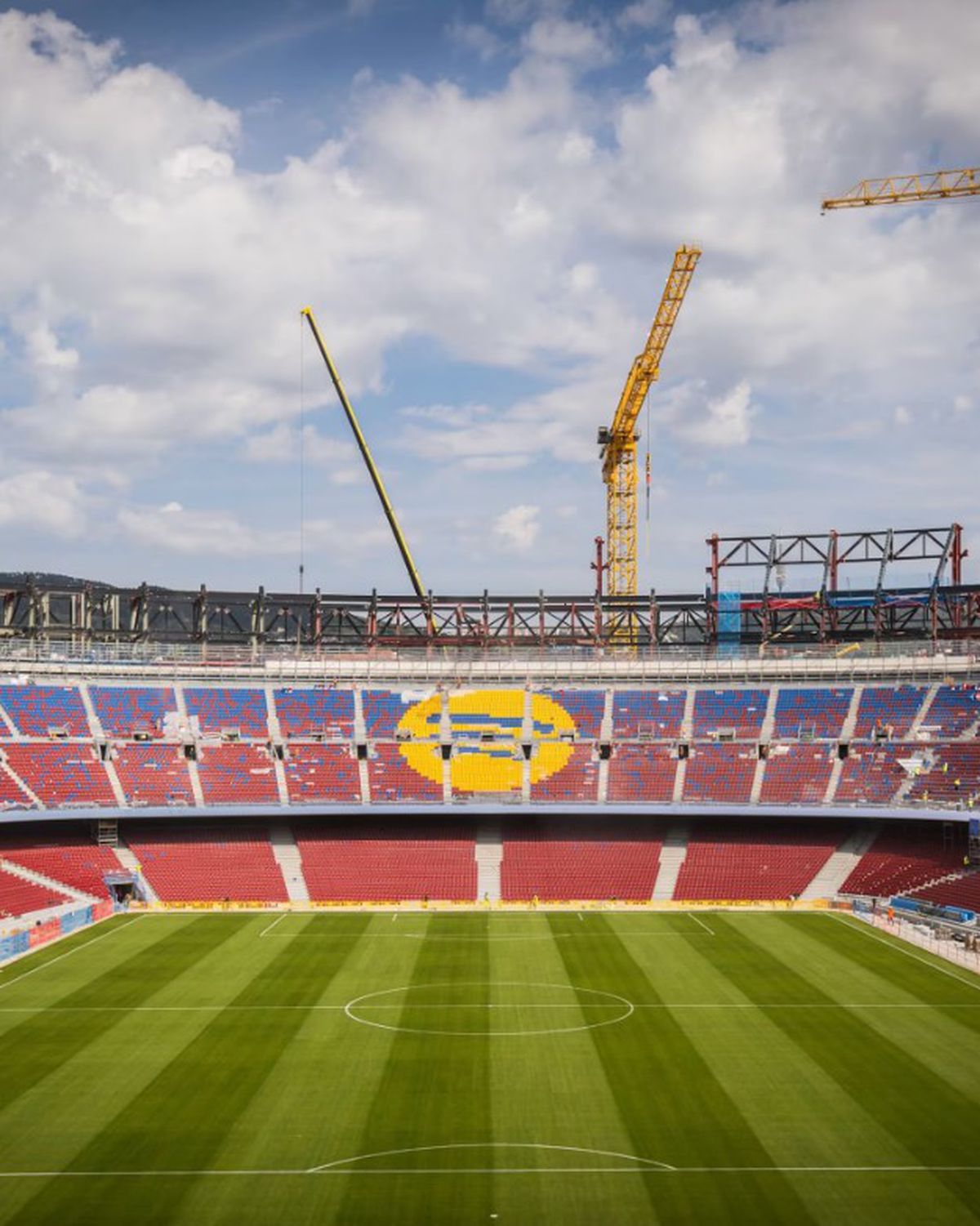 Stadiul actual al lucrărilor de reconstrucție ale Spotify Camp Nou, pe care Barcelona va reveni pe 10 august