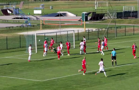 Rapid, prima victorie în Slovenia: 3 goluri, dar bătăi de cap pentru Costel Gâlcă