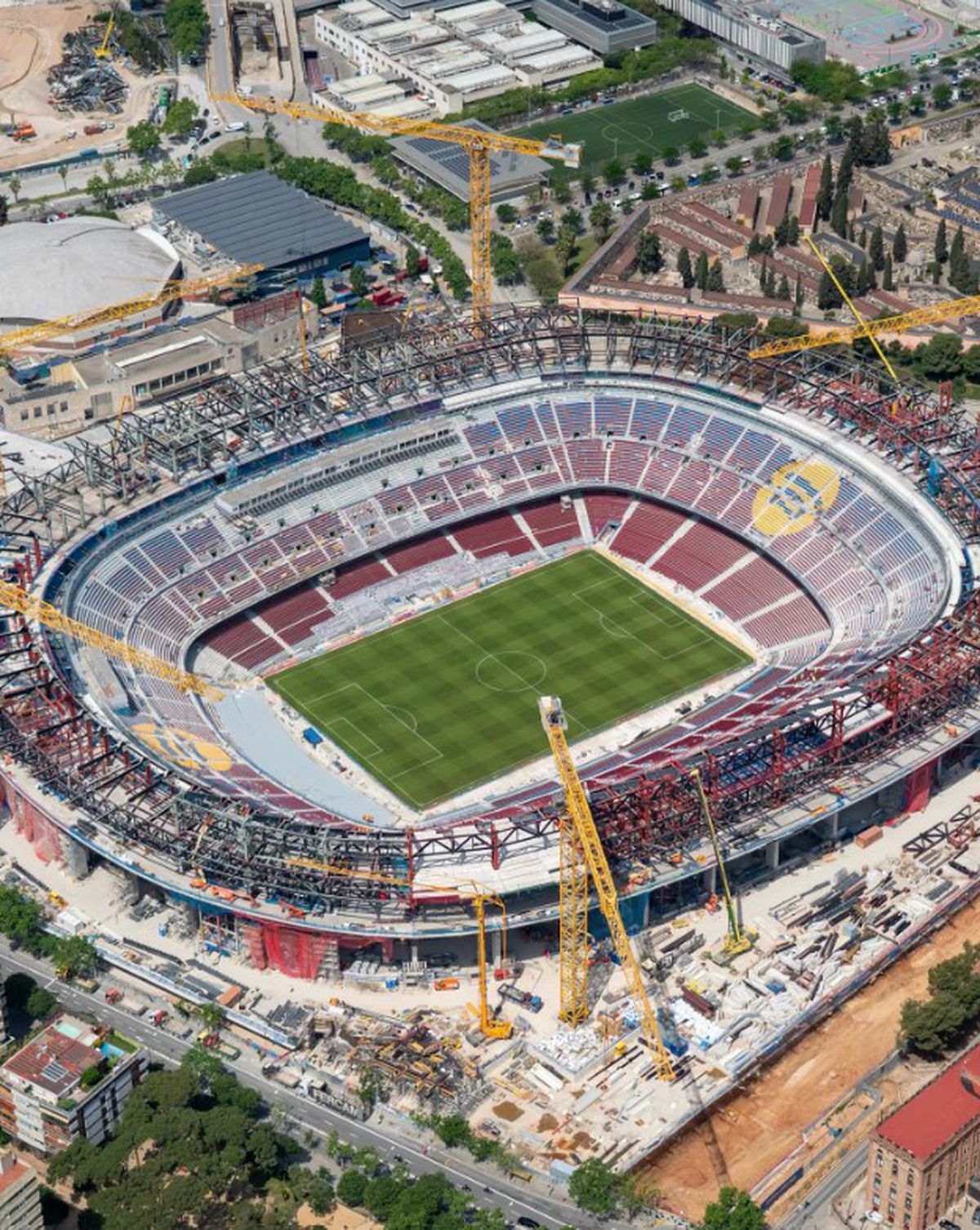 Stadiul actual al lucrărilor de reconstrucție ale Spotify Camp Nou, pe care Barcelona va reveni pe 10 august