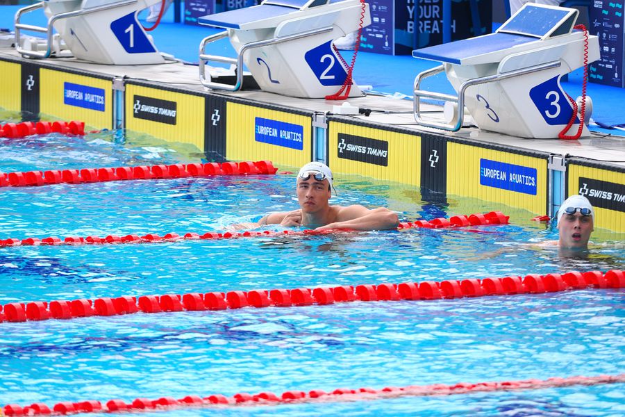 Vlad-Ștefan Mihalache / FOTO: Roxana Fleșeru David Popovici, o nouă medalie de aur! Record european pentru înotătorul român + Denis Popescu a luat bronz la 50 m fluture