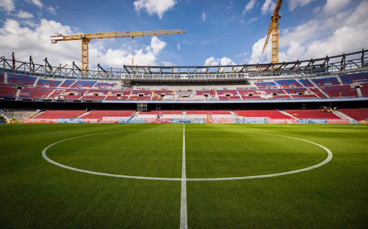 Stadiul actual al lucrărilor de reconstrucție ale Spotify Camp Nou, pe care Barcelona va reveni pe 10 august