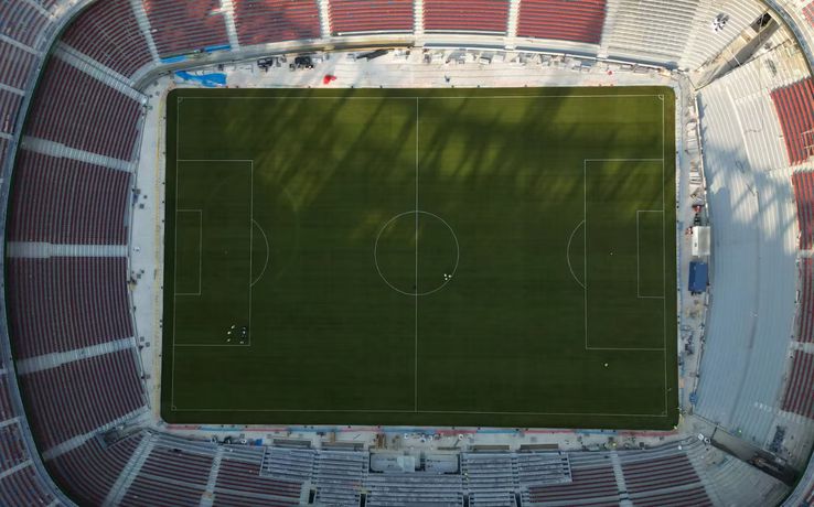 Stadiul actual al lucrărilor de reconstrucție ale Spotify Camp Nou, pe care Barcelona va reveni pe 10 august / Foto: FC Barcelona