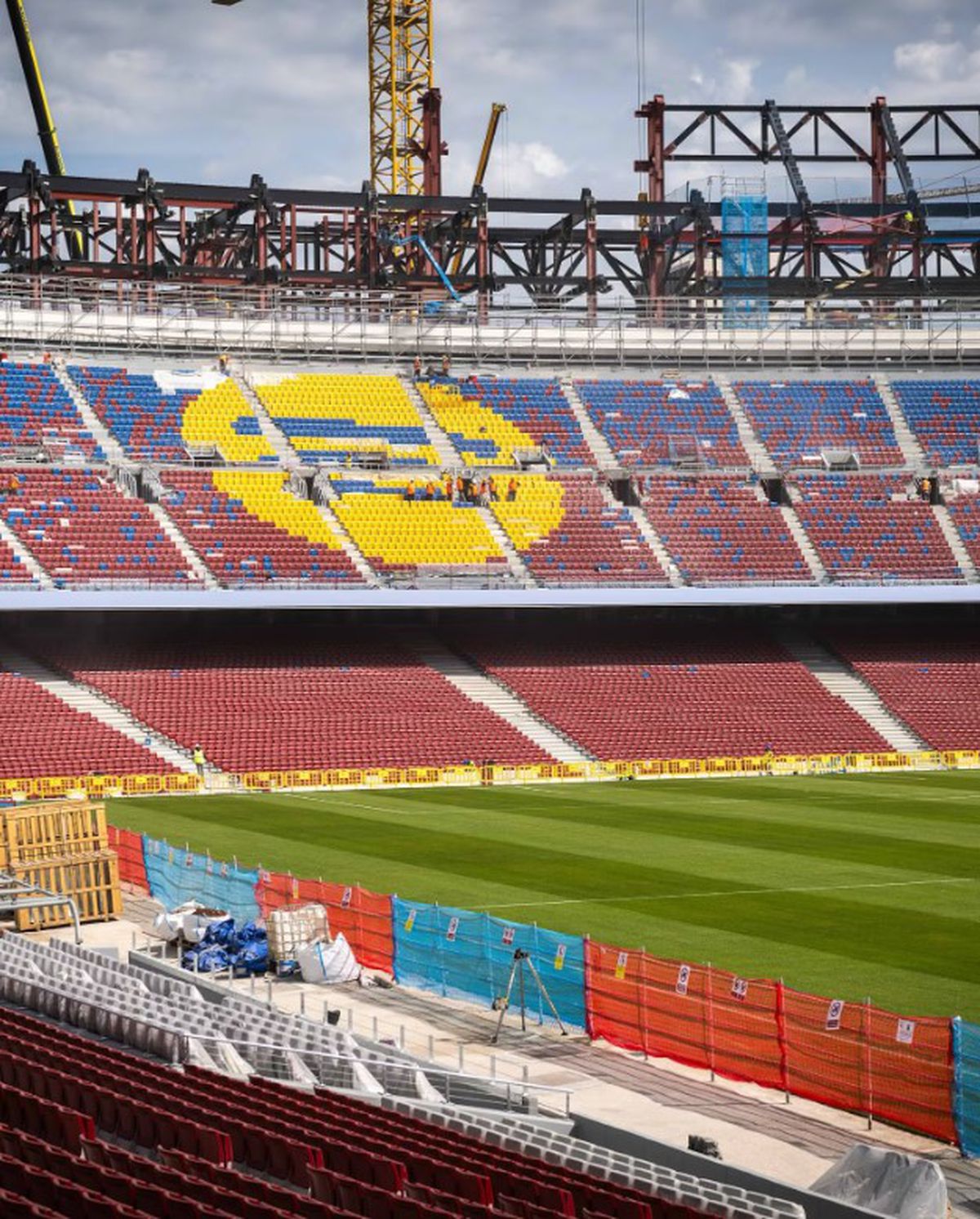 Stadiul actual al lucrărilor de reconstrucție ale Spotify Camp Nou, pe care Barcelona va reveni pe 10 august