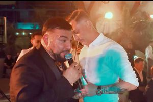 Imagini nepublicate de la nunta lui Coman: „Nașul e Mirel Rădoi!” » Au aruncat mii de euro la lăutari: „Viviana e viața mea”