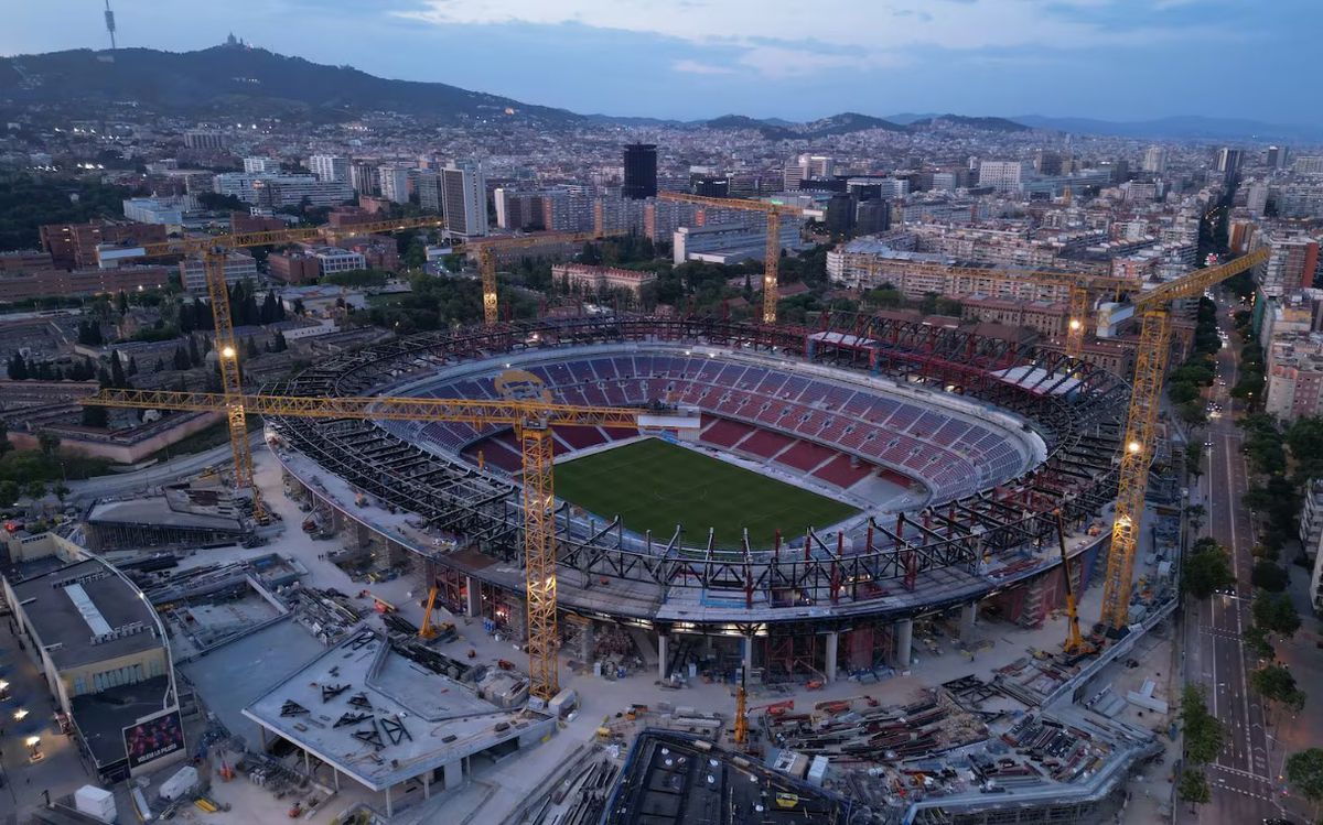 Stadiul actual al lucrărilor de reconstrucție ale Spotify Camp Nou, pe care Barcelona va reveni pe 10 august