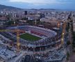 Stadiul actual al lucrărilor de reconstrucție ale Spotify Camp Nou, pe care Barcelona va reveni pe 10 august / Foto: FC Barcelona