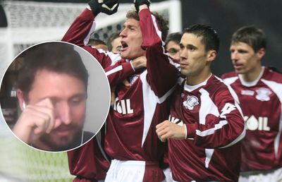 VIDEO EXCLUSIV Moment emoționant în direct: eroul Rapidului de la Berlin, în lacrimi, povestind anul de chin care l-a făcut UEFAntastic: „A fost o tortură. Îmi cădeau smocuri de păr”