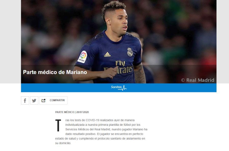 Comunicatul lui Real Madrid Comunicatul lui Real Madrid