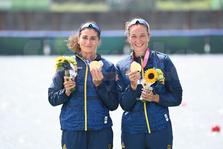 Canotoarele Ancuța Bodnar și Simona Radiș obțin primul titlu olimpic românesc la canotaj, după 13 ani! foto: Raed Krishan/GSP