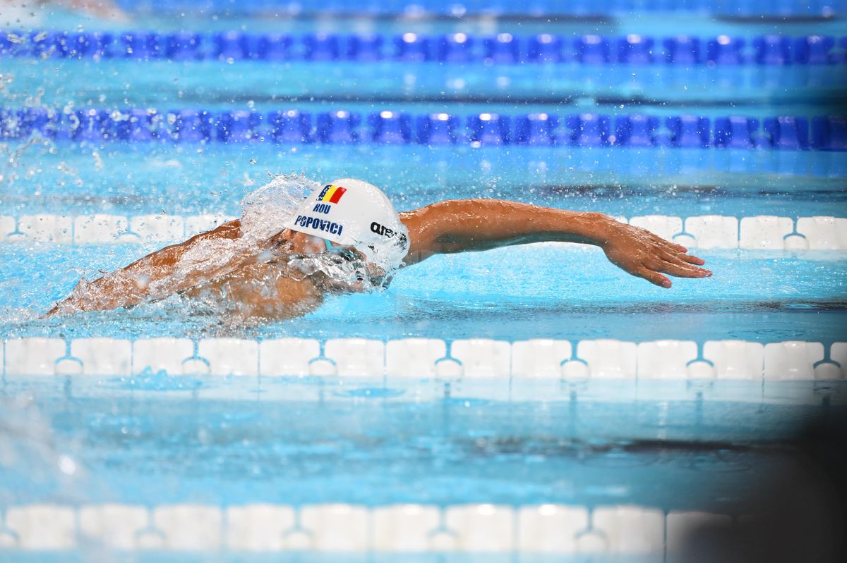 David Popovici, semifinală perfectă la 200 m liber