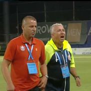 Dan Petrescu, un car de nervi în CFR Cluj - Universitatea Craiova, foto: captură de ecran Digi Sport