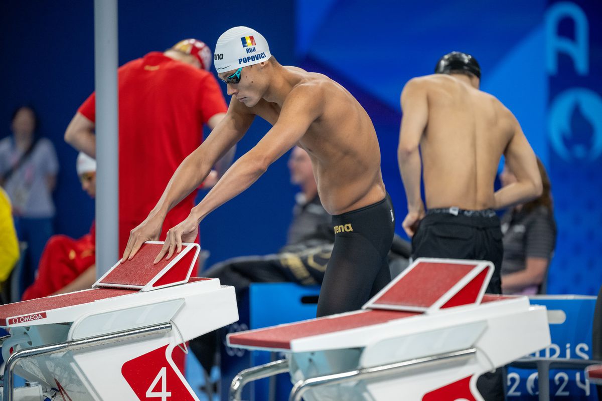 David Popovici, serii la 200m liber la Jocurile Olimpice