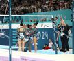 Simone Biles, în timpul calificărilor de gimnastică de la JO