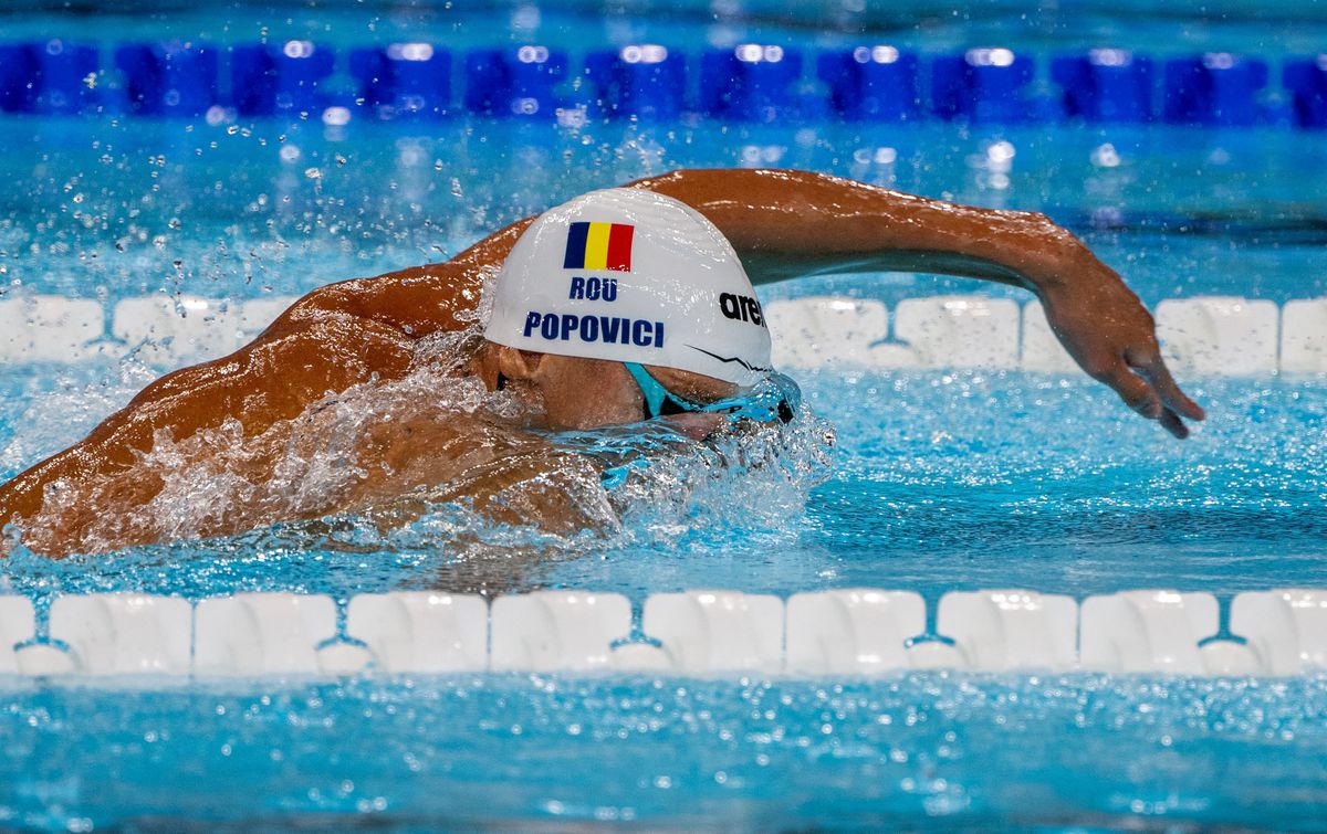 David Popovici, cel mai bun timp în semifinala la 200 de metri liber