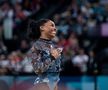 Simone Biles, în timpul calificărilor de gimnastică de la JO