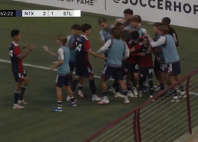 Enes Sali, bucurie  à la Cristiano Ronaldo după al 7-lea gol la North Texas