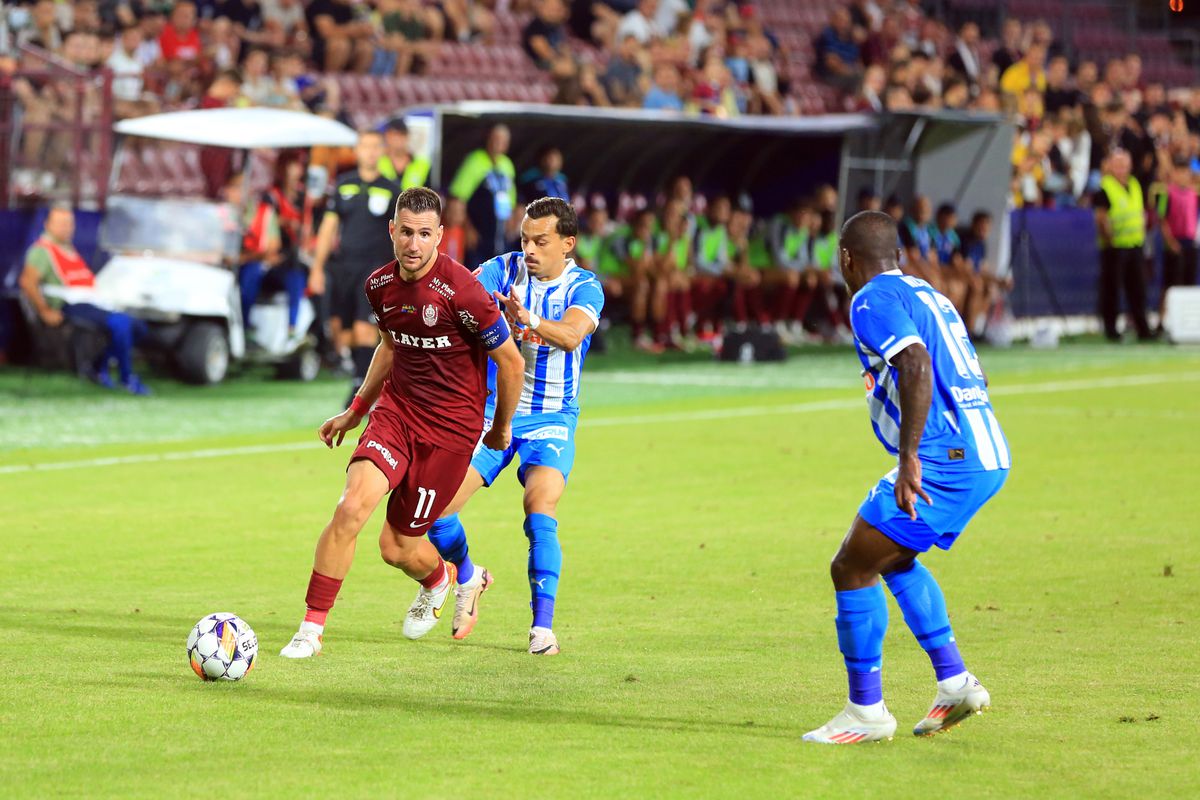 CFR Cluj - Universitatea Craiova 0-2 » Oltenii fac spectacol în Gruia și așteaptă cu încredere returul cu Maribor! Dan Petrescu pierde primul derby al sezonului