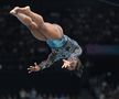 Simone Biles, în timpul calificărilor de gimnastică de la JO