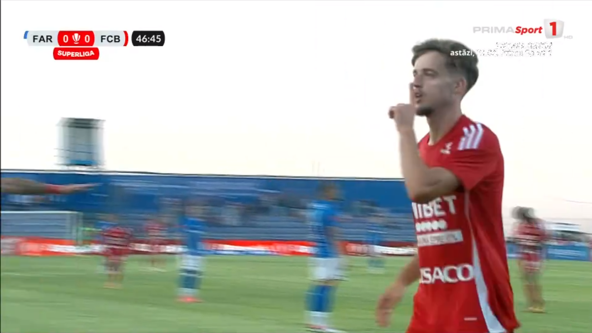 Aroganța lui Bodișteanu » Gestul făcut de fostul elev al lui Hagi, imediat după ce a marcat în poarta Farului