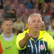 Dan Petrescu, un car de nervi în CFR Cluj - Universitatea Craiova, foto: captură de ecran Digi Sport