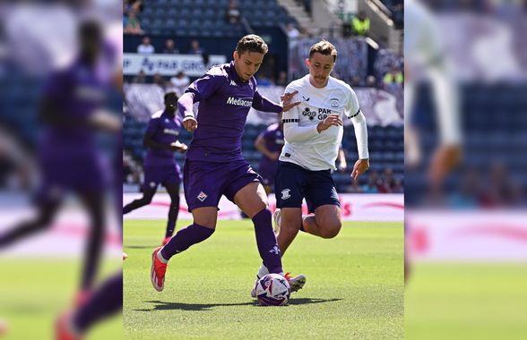 Jurnaliștii italieni nu au fost convinși de Louis Munteanu, după ce Fiorentina a pierdut cu Preston: „Nu s-a văzut”