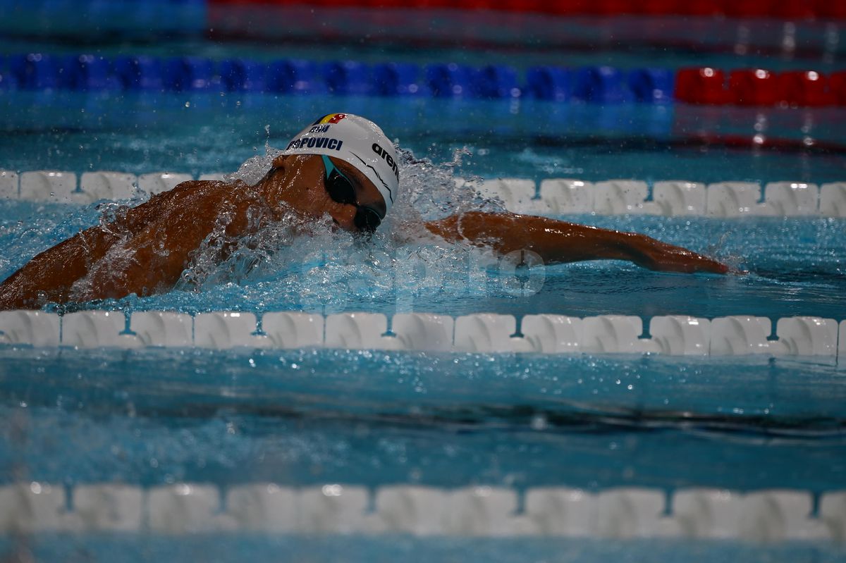 David Popovici, semifinală perfectă la 200 m liber