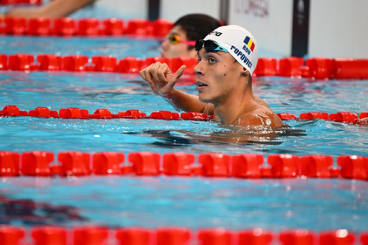 David Popovici, serii la 200m liber la Jocurile Olimpice/ foto Raed Krishan (GSP)