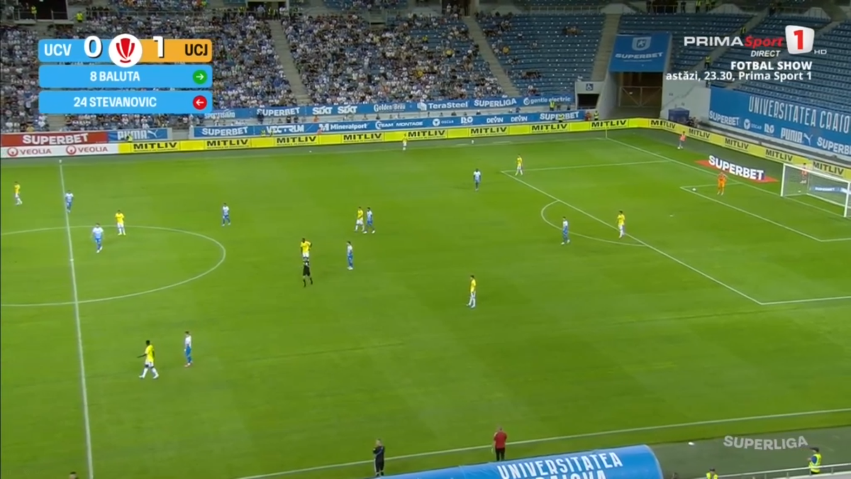 Mihai Rotaru a intrat în direct după Craiova - U Cluj și a început să vorbească în limba arabă: „Shabab”