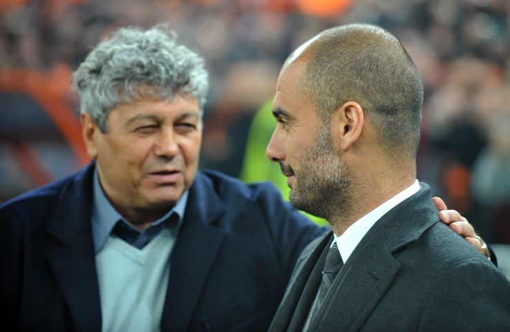 Mircea Lucescu și Pep Guardiola, foto: arhiva GSP