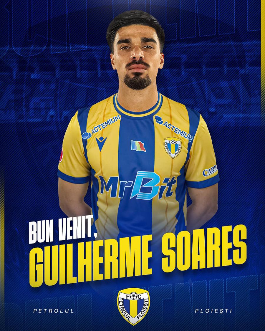 Guilherme Soares, noul jucător al Petrolului Ploiești. Foto: Facebook @FC Petrolul Ploiești Transfer oficial în Superliga! A semnat fundașul cu 100 de meciuri în Portugalia