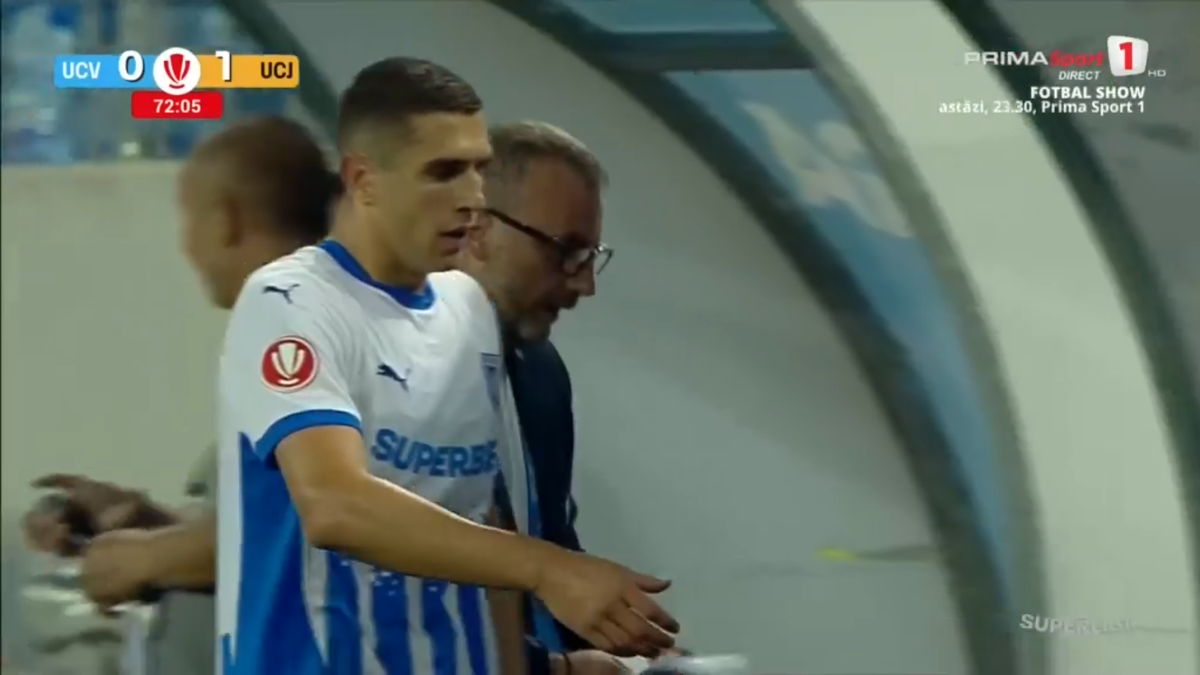 Mihai Rotaru a intrat în direct după Craiova - U Cluj și a început să vorbească în limba arabă: „Shabab”