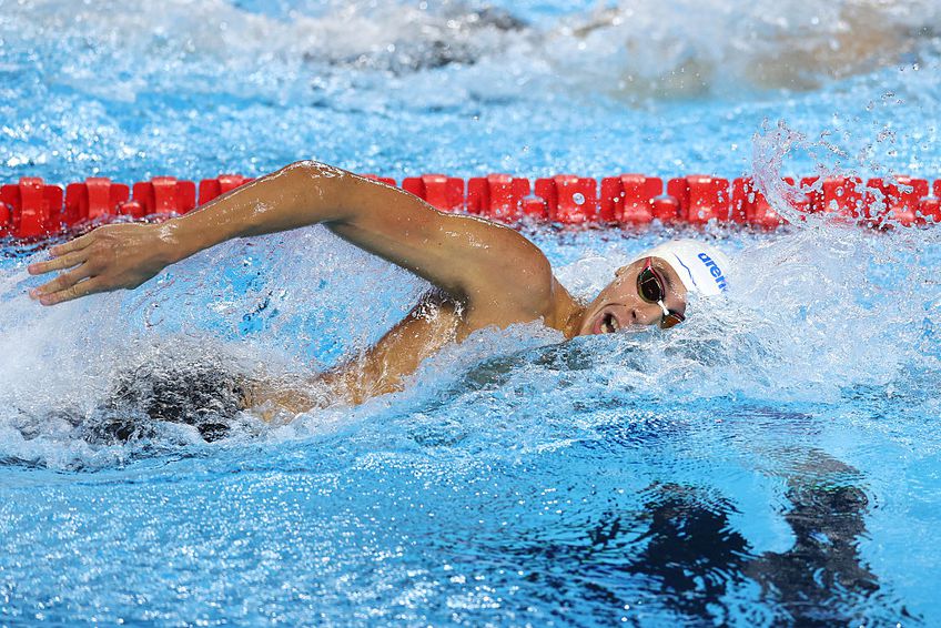 David Popovici în acțiune la Singapore / FOTO: GettyImages