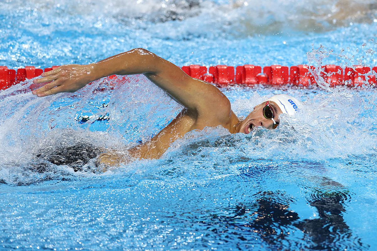David Popovici, calificare cu al 4-lea timp în finala mondială la 200 m liber » Când va lupta pentru AUR: ziua și ora