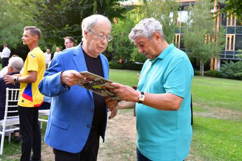 Ovidiu Ioanițoaia și Mircea Lucescu, foto: Cristi Preda (GSP.ro)