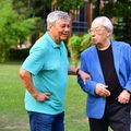Ovidiu Ioanițoaia și Mircea Lucescu. Foto: Cristi Preda (GSP)