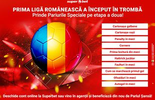 Etapă complicată în România, după meciuri grele în Europa! Pariurile Speciale pot fi soluția câștigătoare! Prinde-le la Superbet!