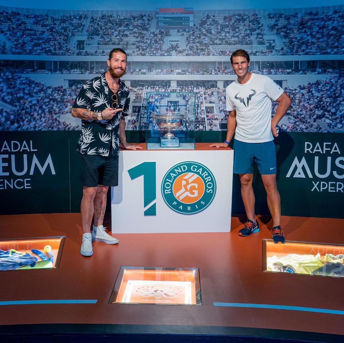 FOTO 111 trofee într-o singură poză!  Sergio Ramos și Rafael Nadal, întâlnirea coloșilor spanioli